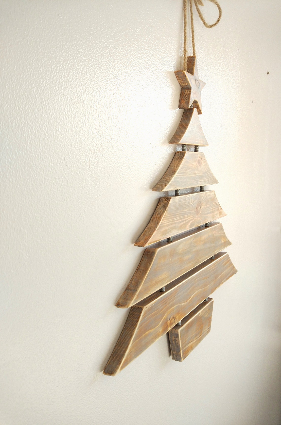Handmade Traditional Christmas Tree, Wooden Bespoke Christmas Tree