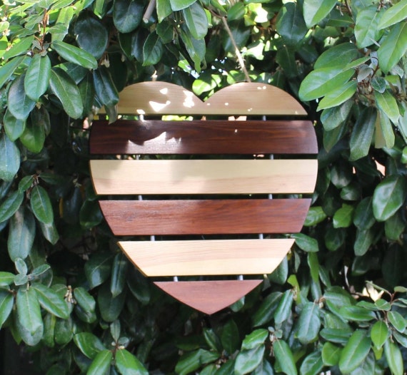 Heart Decor, Wood Heart, Wooden Heart, Heart, Love, Heart Art