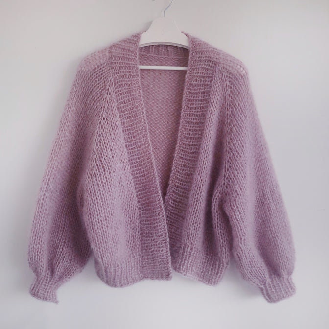 Beginner Friendly Top Down Cardigan Knitting Pattern Mohair - Etsy