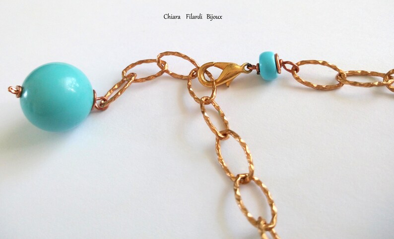 Bronze bracelet with turquoise