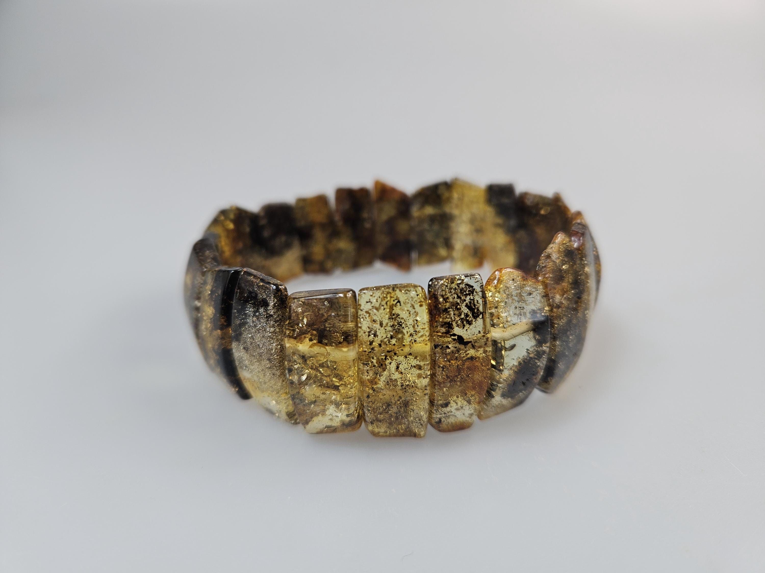 Bracelet En Ambre Baltique Naturel – 30+ Grammes, Pierre Véritable, Fait Main, Neuf Sans Boîte