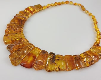 Bib necklace Cleopatra style Collar Amber bib necklace Necklace Baltic Amber Bernstein schm\u00fcck Ostsee Bernstein geschenk Amber collier