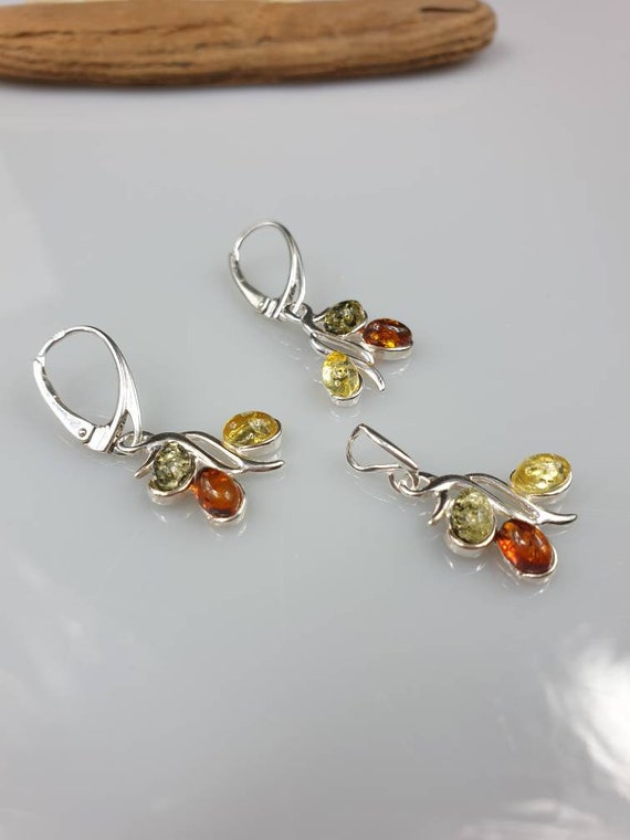 Amber earrings, Gemstone earring, Crystal earing. Silver earrings. Amber jewelry. Amber pendant. Bernstein Ohrringe