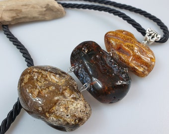 Rough Amber pendant. Green raw Amber. Genuine Natural Baltic Amber. Amber cabochon.  raw amber pendant. unisex Boho jewelry for man