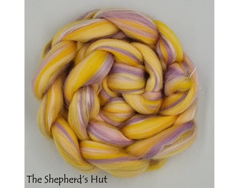 Corriedale Seacell 'Fairy Godmother' Blended Top 100 g braid for spinning and felting.