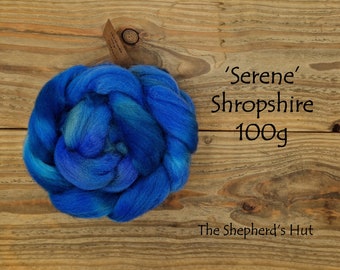 Shropshire hand dyed braid 'Serene' 100 g