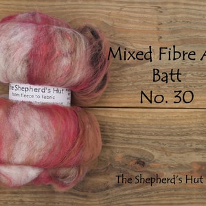 Mixed Fibre Art Batt No. 30 103g