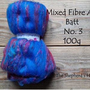 Mixed Wool Art Batt No. 003 100g