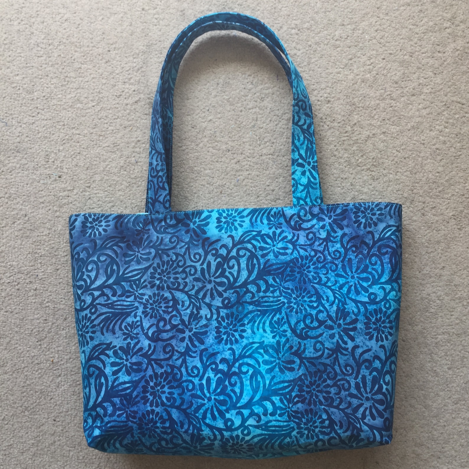 Batik Tote Bag / Cotton Tote / Gift Tote / Summer Tote / Etsy