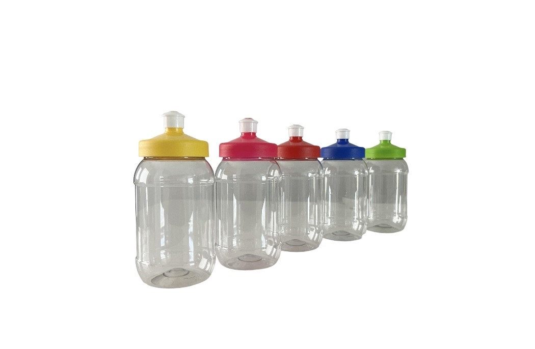 Small Mini Plastic Squeeze Bottles PET White Disc Top 4 Oz. 