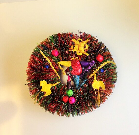 Christmas Wreath Holiday Wreath Holiday Decor Mexican | Etsy