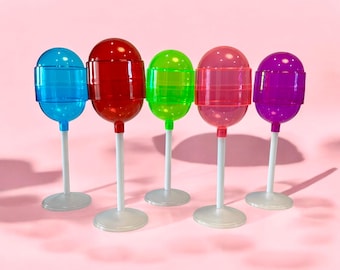 Lollipop Candy Holder - Tutsi Pop Lollipop - Lollipop Can Be Personalized - Candy Favors - Acrylic Candy Box with Base - Party Decor