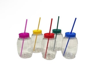 Set of 50 Mexican Vitroleros Aguas Frescas 16 Ounces Plastic Vitrolero ...