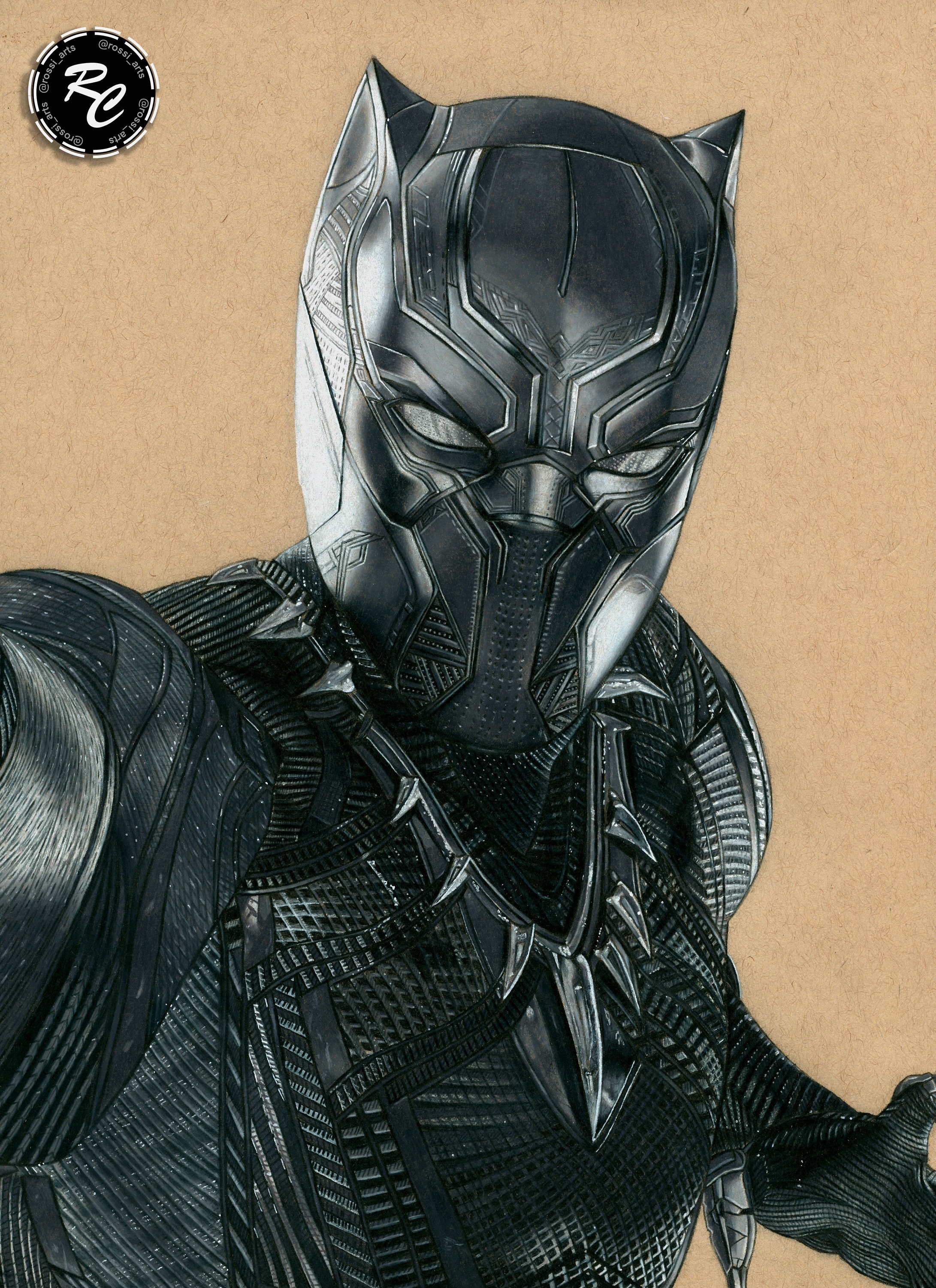 Black Panther A4 Print | Etsy