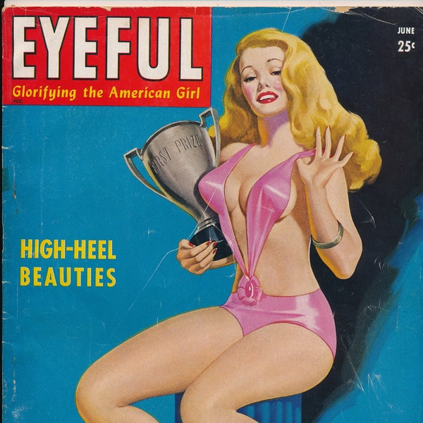 Vintage June 1946 Eyeful Mens Pulp Magazine | Humor and Pinup | Glorifying the American Girl