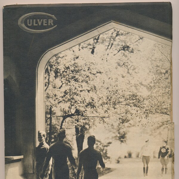 Pre WW2 Culver Military Academy Photo Voir le livre de recrutement | Couverture souple