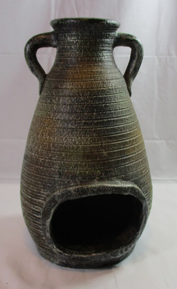 Wonderful Handmade Ceramic Table Top Chiminea Fire Place Etsy