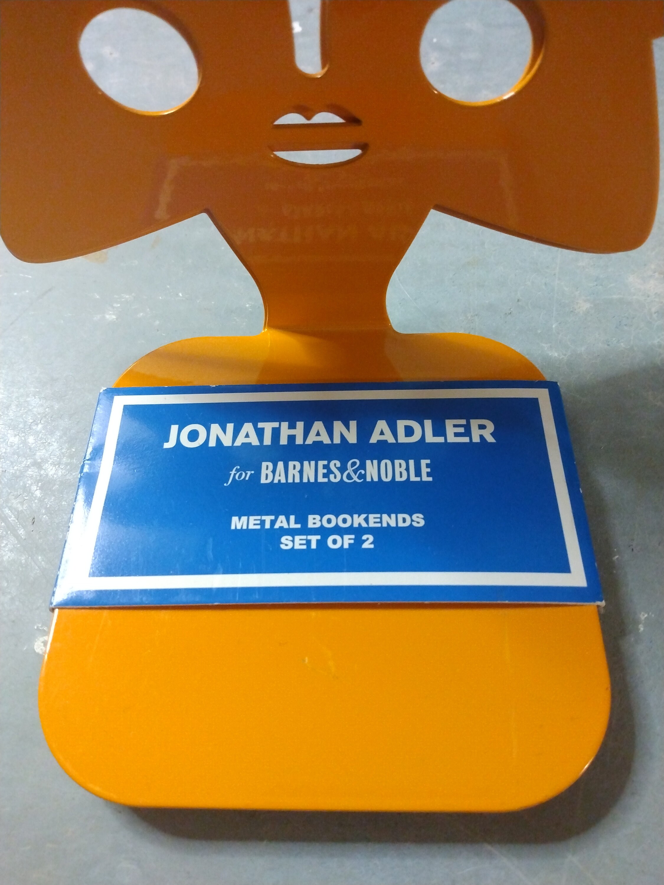 Jonathan Adler Barnes & Noble Sun Seasons Metal Bookends Pair 6.5 Tall