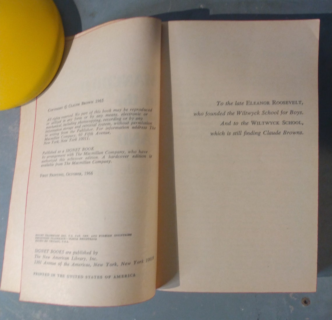 HTF Rare Manchild in the Promised Land by Brown | 1966 True 1st Signet ...