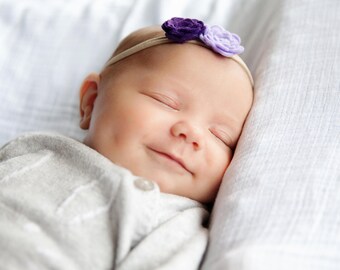 Diadema de flor de bebé Fieltro