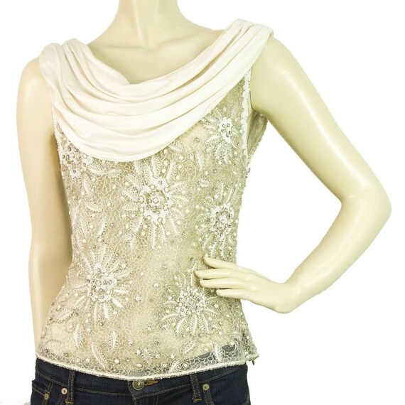 Valentino Haute Couture Runway Silk Beaded White D