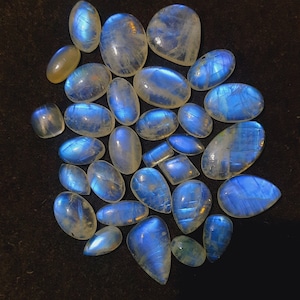 Blue Fire Rainbow moonstone gemstone, Amazing Natural Rainbow moonstone cabochon, Blue Flash Rainbow Moonstone loose stone 70 Gram.