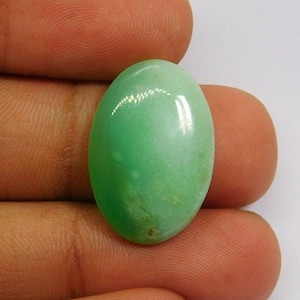 Excellent Quality ! 100% Natural Chrysoprase Cabochons. Green Chrysoprase Gemstone. Chrysoprase Loose Stone For Jewelry Making 17 Cts. N-400