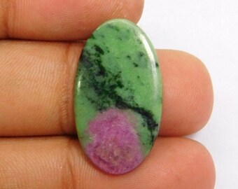 Top Grade !! Ruby Zoisite Gemstone Semi precious Ruby Zoisite Cabochon Rare Ruby Zoisite for jewelry making 13 Cts. N-3560