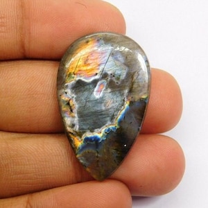 Spectrolite Labradorite Gemstone, Hand craft Labradorite Cabochon Stone, Semi Precious, Labradorite Loose Stone For Jewelry 30 Cts. N-408