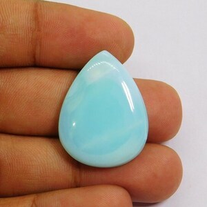 AAA+ Unique Beautiful Peru Opal 100 %Natural Blue Peruvian Opal Gemstone Top Quality Peruvian Opal Cabochon Semi Precious 35 Cts. N-3381