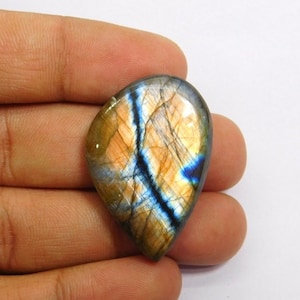Natural Labradorite Gemstone, Top Quality Labradorite Cabochon gemstone, Amazing Labradorite loose Stone making Jewelry 56 Cts. N-2771
