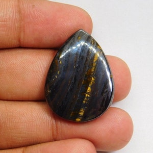 Top Grade 100% Natural Iron Tiger Eye Gemstone, Iron Tiger Eye Cabochons, Iron Tiger Eye loose Gemstone For Jewelry Making 47 Cts. N-78