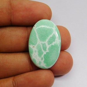 Amazing Natural Variscite Gemstone. Low Price ~~ Natural Green Variscite Cabochon. Green Variscite Loose Stone For Jewelry 26 Cts. N-1195