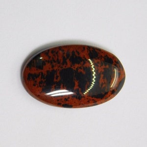 Mahogany Obsidian Stone,Natural Mahogany Gemstone,Mahogany Obsidian Cabochon,Handmade Obsidian Loose Stone For Jewelry 30X18 24 Cts. N-4014