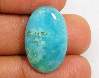 Ruvishing-Hemimorphite cabochon loose gemstone Hemimorphite Oval shape top quality handmade 44 cts size 48x20x3 # 1874