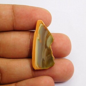 Lote de 3 rebanadas de jaspe imperial, hermosas rebanadas de jaspe imperial pulidas, piedra para hacer joyas, 22 cts. N-3515