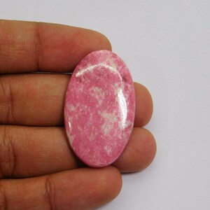 100% Natural !! Thulite Gemstone Loose Thulite Cabochon Stone, Top Quality Pink Thulite Gemstone For Jewelry Making 56 Cts. N- 3925
