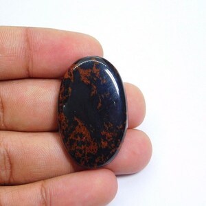 Mahogany Stone, Natural Mahogany Obsidian Gemstone, Mahogany Obsidian Cabochon, Handmade Obsidian Loose Stone For Jewelry 48 Cts. N-4025