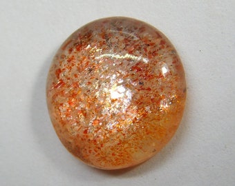 Rainbow lattice Moonstone sunstone cabochon for jewellery 10Cts R-6569 AAA Quality Natural Brown Sunstone Moonstone loose gemstone Top Rare