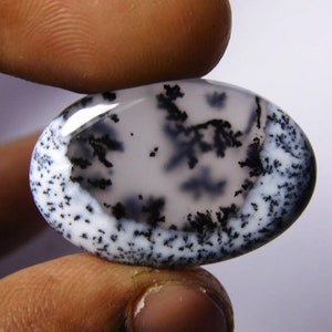 Natural Dendritic Agate, Dendrite opal gemstone, Natural Dendrite opal cabochon, Dendrite opal loose gemstone, Dendrite opal 16 Cts. #3856N