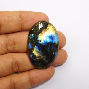 Labradorite Gemstone cabochon, Top Quality Natural Labradorite Cabochon, Amazing Labradorite loose Stone making Jewelry 76 Cts. N-2770