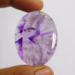 Amethyst Trapiche Gemstone, Top Quality !! Natural Amethyst Cabochon Loose stone, Semi Precious Amethyst For Jewelry Making 74 Cts. N-2807