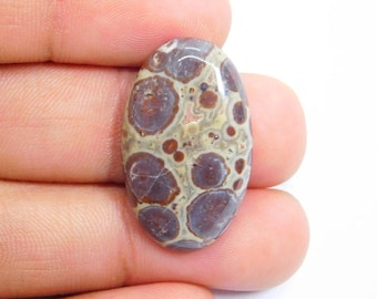 Asteroid Jasper Gemstone Cabochon Oval Shape 22 x 42 x 5 mm Natural Asteroid Jasper Cabochon Jewelry Making Flat back Gemstone #3637