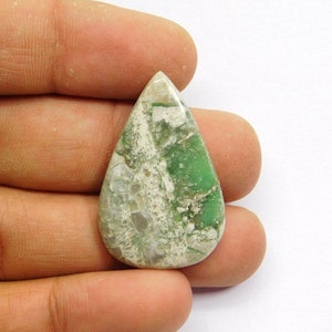 AAA+ Natural Variscite Cabochon, Very Rare+ Variscite Gemstone, Hand Polished Green Variscite Loose Stone For Jewelry 27 Cts. N-1591