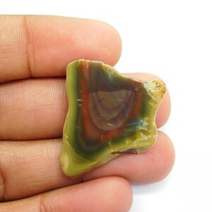 Cabujón de rebanada de jaspe imperial natural, piedra preciosa de jaspe imperial 100% natural semipreciosa Jaspe imperial suelto para joyería 36 Cts. N-1526