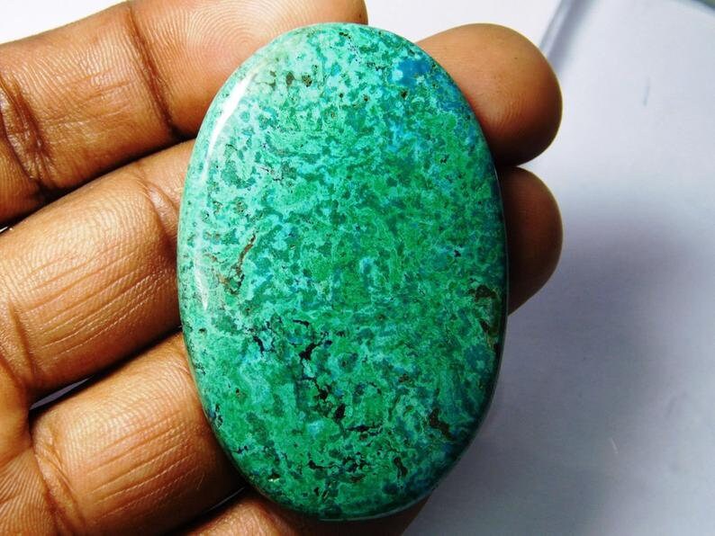Natural shattuckite chrysocolla Cabochon gemstone #4953N chrysocolla loose gemstone chrysocolla Malachite gemstone For Jewellery 107 Cts