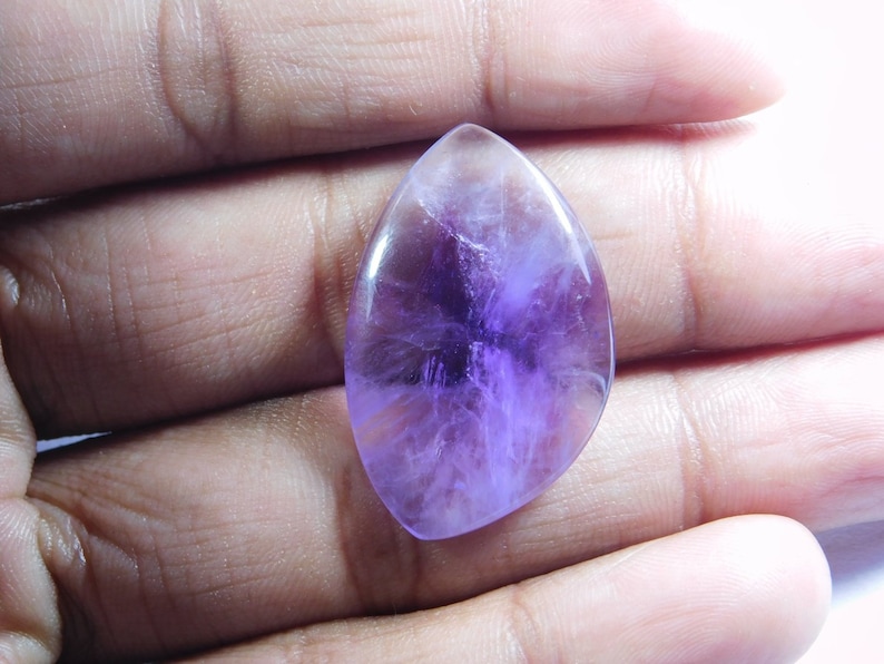 Amethyst loose Fancy Shape 24 Cts #8585N Trapiche Amethyst Cabochon Purple Loose gemstone Top Designer Natural Trapiche Amethyst gemstone