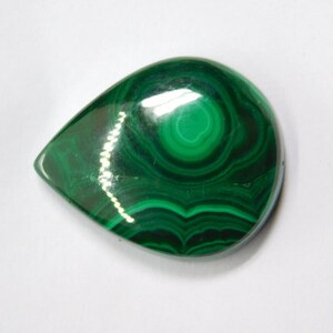 Très lisse Cabochon de malachite naturelle, pierre précieuse de malachite polie, pierre précieuse de malachite en vrac Pierre de malachite en vrac de créateur 64 Cts. N-547 image 4