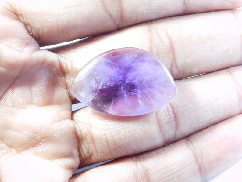 Amethyst loose Fancy Shape 24 Cts #8585N Trapiche Amethyst Cabochon Purple Loose gemstone Top Designer Natural Trapiche Amethyst gemstone