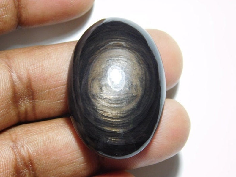 Top Quality Natural Rainbow Obsidian Fire Cabochon Low Price #11572N rainbow obsidian From Mexico 54 Cts Rainbow obsidian loose gemstone